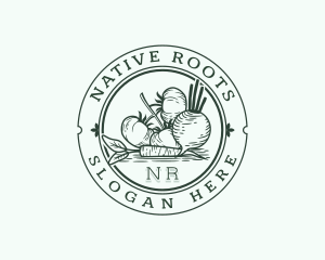 Vegan Organic Homegrown logo design