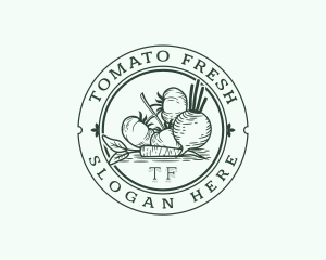 Vegan Organic Homegrown logo design