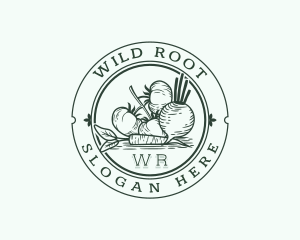 Vegan Organic Homegrown logo design