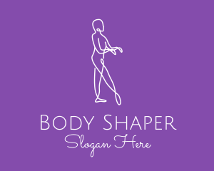 Minimalist Dance Performer logo design