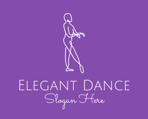 Minimalist Dance Performer logo design