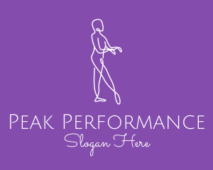 Minimalist Dance Performer logo design