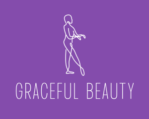 Minimalist Dance Performer logo