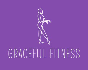 Minimalist Dance Performer logo