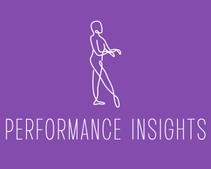 Minimalist Dance Performer logo