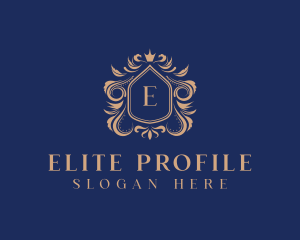 Elegant Crest Shield logo design