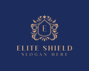 Elegant Crest Shield logo design