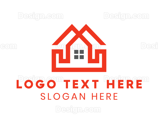 Red Duplex House Logo