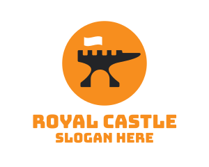 Anvil Castle Flag  logo design