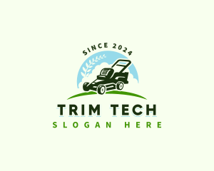 Lawn Mower Garden Maintenance logo design