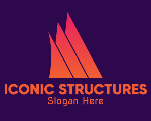 Gradient Structure Architect logo design