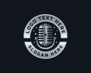 Podcast Music Microphone logo