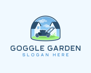 Lawn Mower Yard House logo design