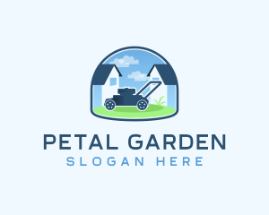 Lawn Mower Yard House logo design