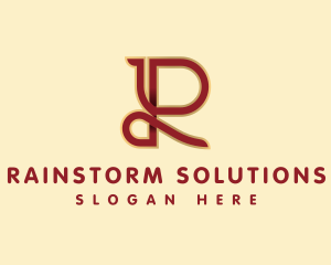 Startup Modern Business Letter R logo design