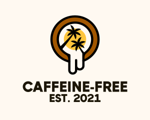 Tropical Beach Cafe  logo design