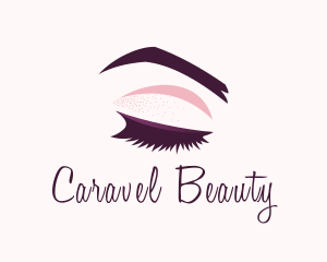 Beauty Makeup Eyelashes logo design