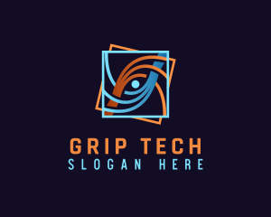 Tech Wave Network logo design