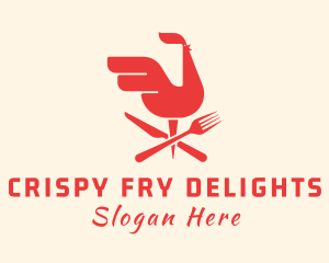 Red Chicken Restaurant logo design