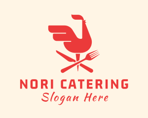 Red Chicken Restaurant logo design