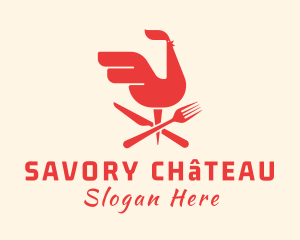 Red Chicken Restaurant logo design