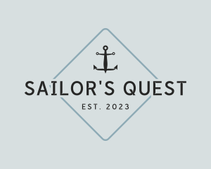 Anchor Sailor Diamond logo design