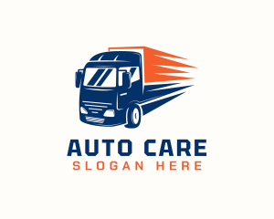 Cargo Transport Truck logo design