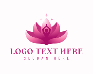 Gradient Lotus Yoga logo