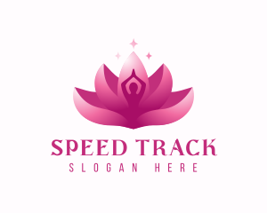 Gradient Lotus Yoga logo