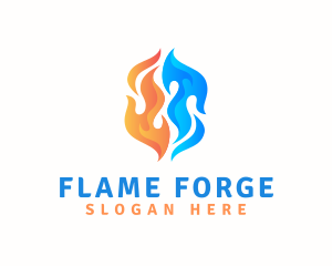 Flaming Hot Fire logo design