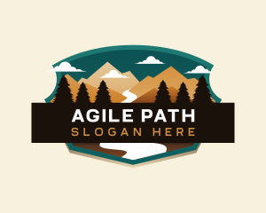 Mountain Path Travel logo design