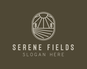 Countryside Farming Field logo design