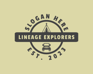 Travel Camping Vehicle logo design