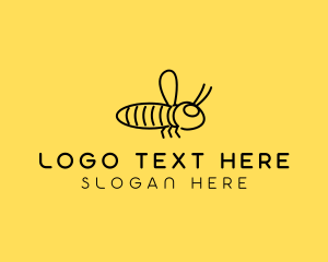 Minimalist Bee Insect  logo