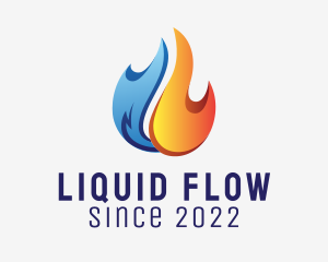 Fire Water Supply logo design