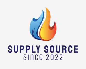 Fire Water Supply logo design