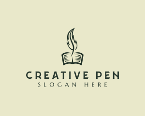 Feather Pen Writer logo design