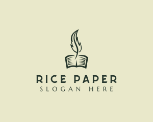 Feather Pen Writer logo design