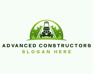 Eco Landscaping Lawn Mower logo design