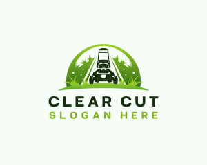 Eco Landscaping Lawn Mower logo design