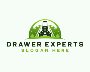 Eco Landscaping Lawn Mower logo design