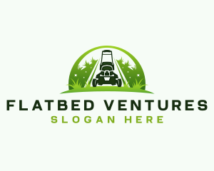 Eco Landscaping Lawn Mower logo design