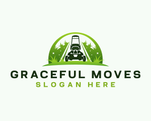 Eco Landscaping Lawn Mower logo design