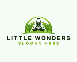 Eco Landscaping Lawn Mower logo design