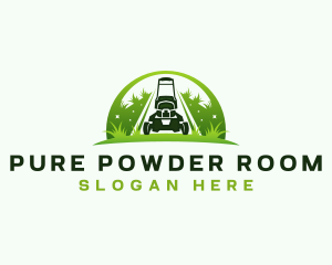 Eco Landscaping Lawn Mower logo design