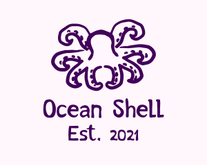 Purple Doodle Octopus logo