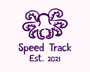 Purple Doodle Octopus logo