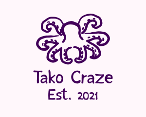 Purple Doodle Octopus logo