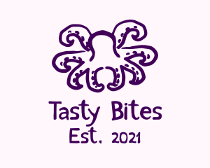 Purple Doodle Octopus logo