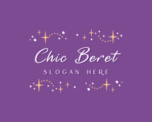 Cute Star Sparkles Boutique logo design